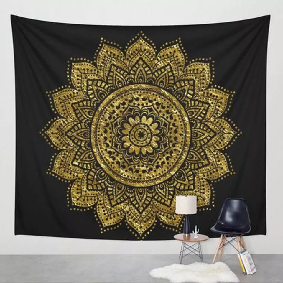 Green and Blue Mandala Tapestry – KrMagic