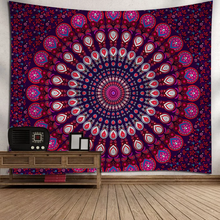 Load image into Gallery viewer, Peacock Circle Tapestry