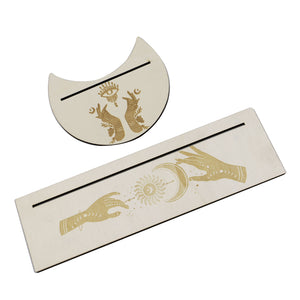 Wooden tarot card holder