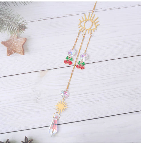 Sun Moon Earth Gold Hanging