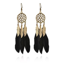 Load image into Gallery viewer, Floral Feather Web Earring