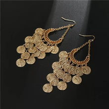 Load image into Gallery viewer, Hollow Coin Earrings