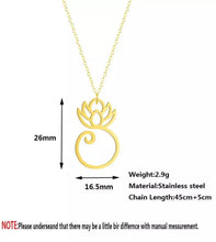 Load image into Gallery viewer, Lotus Pendant necklace