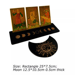 Wooden tarot card holder