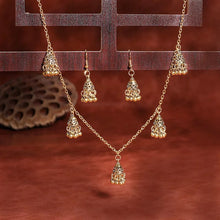 Load image into Gallery viewer, Vintage Jumka Necklace and Earring set