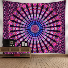 Load image into Gallery viewer, Peacock Circle Tapestry