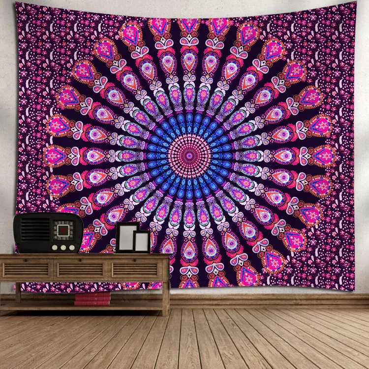 Peacock Circle Tapestry