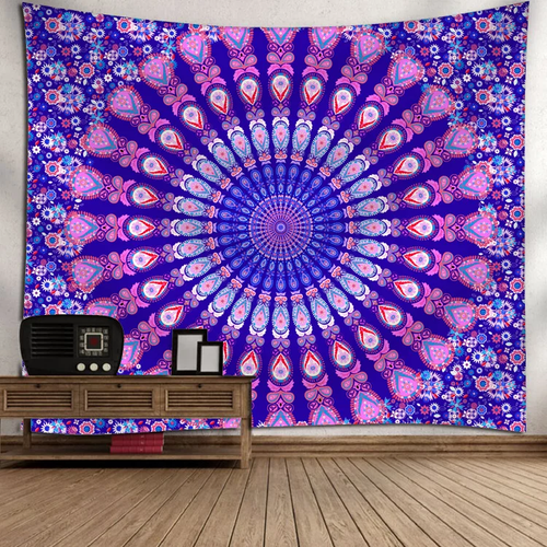 Peacock Circle Tapestry