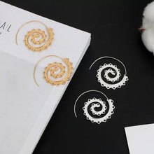 Load image into Gallery viewer, Heart Spiral Earrings