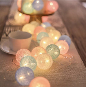 Cotton ball String Fairy Lights 2m - 20LED