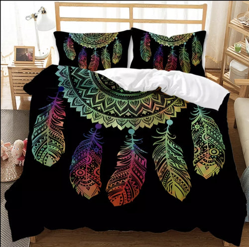 Rainbow Dream Catcher Bed Spread Duvet Cover