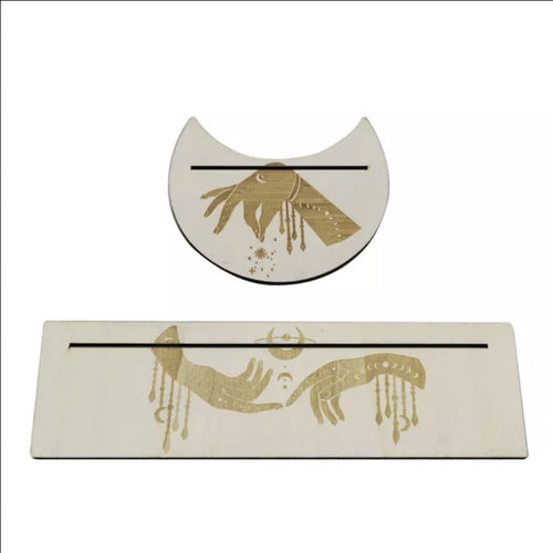 Wooden tarot card holder