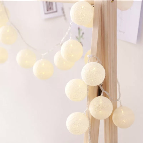 Cotton ball String Fairy Lights 2m - 20LED